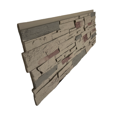Teton Buff: Country Ledgestone Flat Panel: 15 1/2